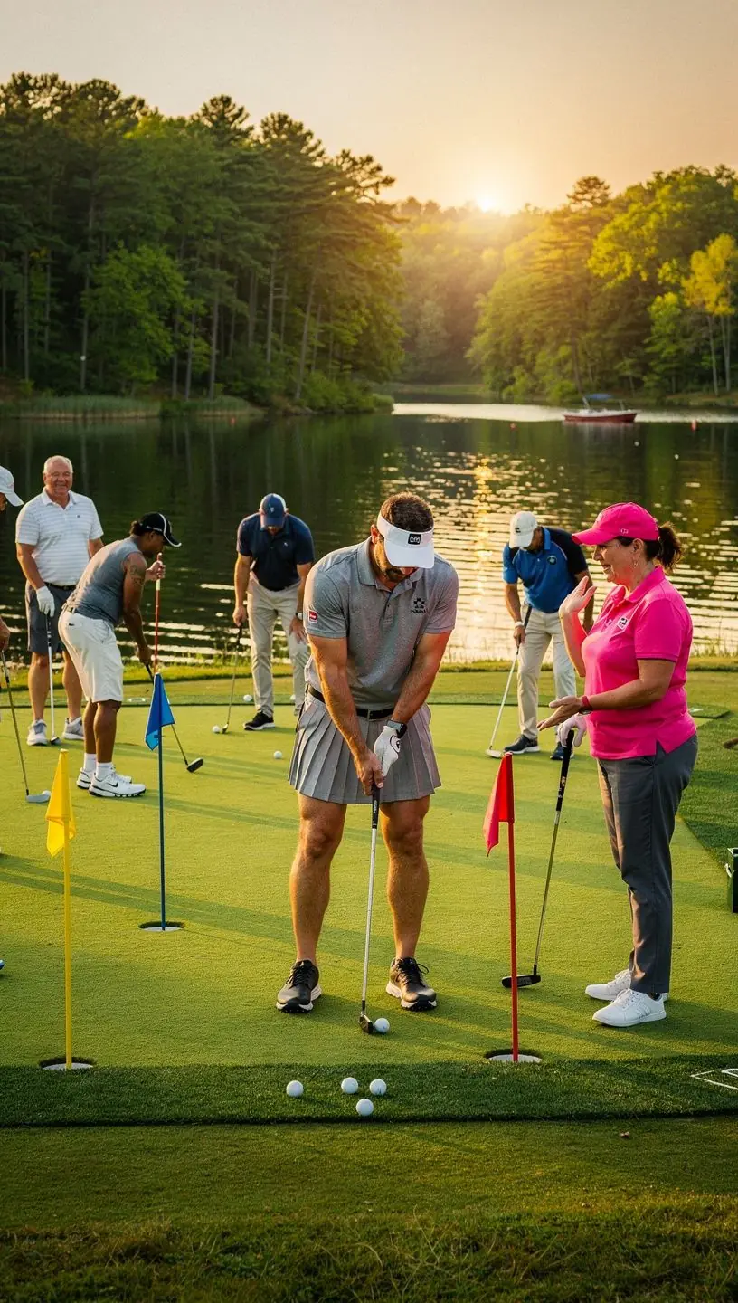 Golfiskola online tanfolyamának logója, a modern tanulás szimbóluma.